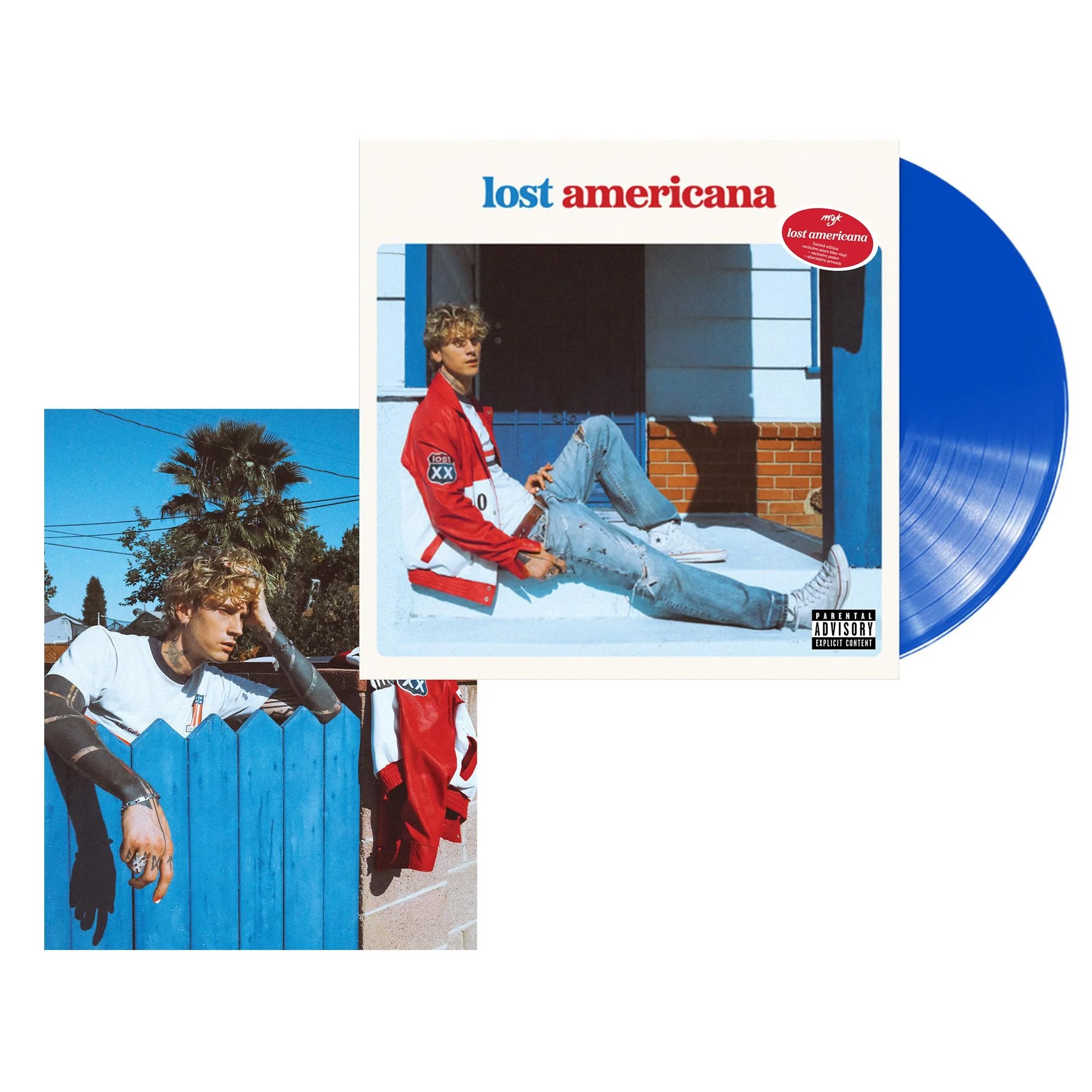 Machine Gun Kelly - Lost Americana (Opaque Bright Azure Blue vinyl) - Exclusive Tony Only!  (LP)