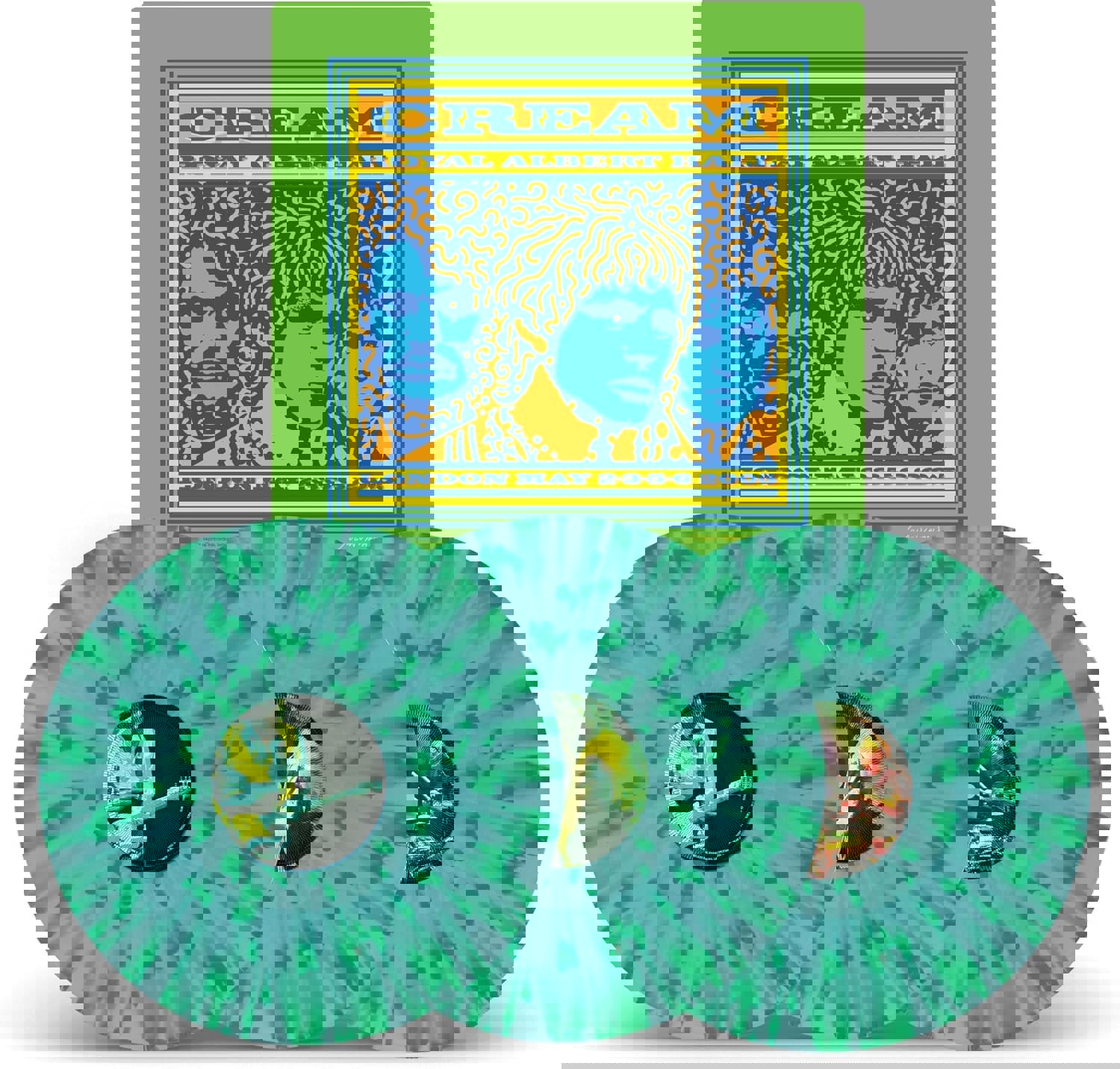 Cream - Royal Albert Hall London May 2-3-5-6 2005 (Blue & green splatter vinyl) - 3LP (LP)