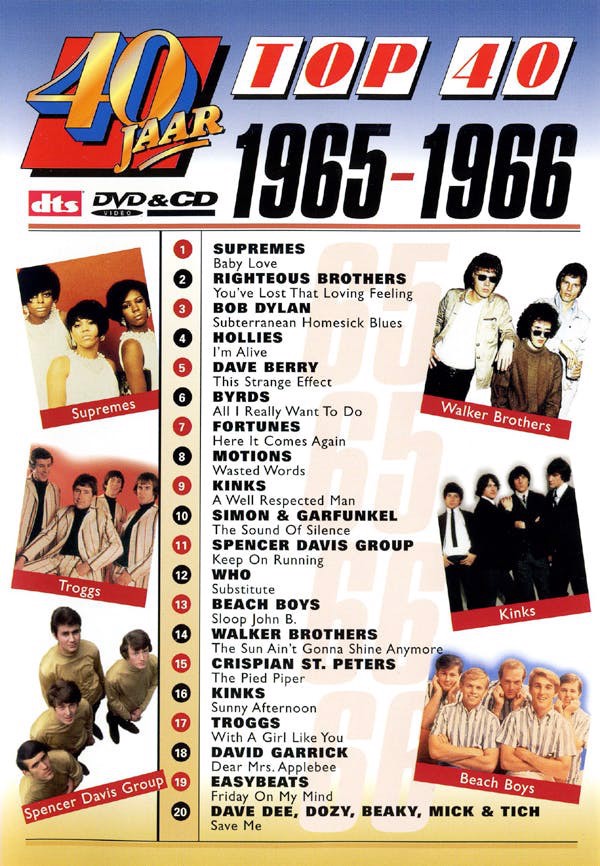 Various - 40 Jaar Top 40 - 1965-1966 (DVD)
